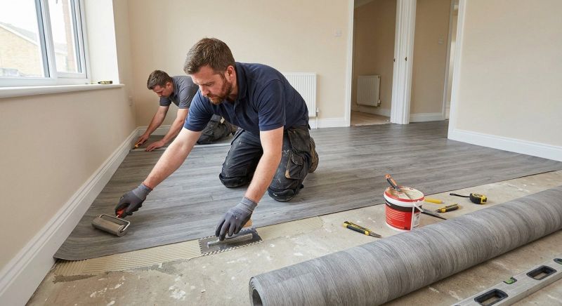Sheet Flooring Installation